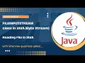 48 FileInputStream class in JAVA Hindi Read file using Byte Stream in JAVA Nikhil Guruji
