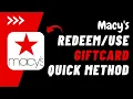 How To Redeem Macy s Gift Card 2023 Macy s Gift Card Online Redeem Easy Steps