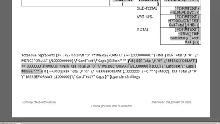 Dynamic Word document - Part 2