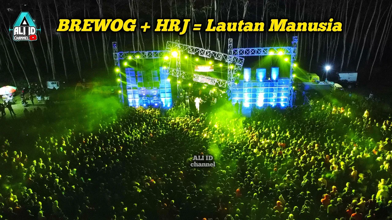 Full Senyum..Cek Sound BREWOG x HRJ full penonton memadati lapangan Majangtengah Dampit