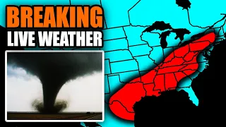 🔴LIVE - Severe Weather Coverage With Storm Chasers On The Ground - Live Weather Channel...