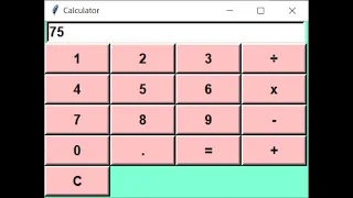 Basic Calculator using Python and Tkinter