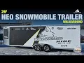 Inside Look at Mike s 26 NEO Snowmobile Trailer Awesome Sled Hauler