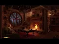 Уютная хижина Атмосфера - Нежный ночной дождь и камин