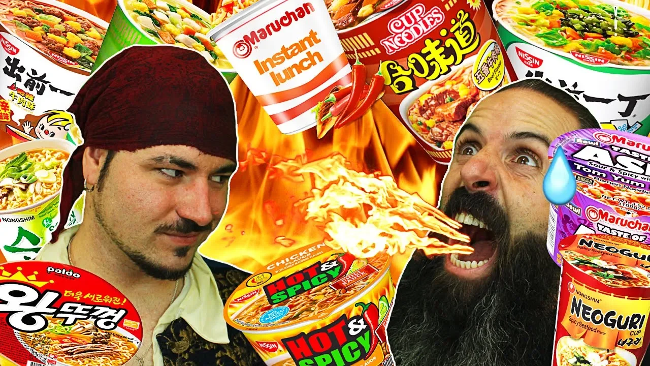 15 RAMEN Challenge!!! SI PIERDE JOE, SALE DISFRAZADO DE SAILOR MOON  Pirata VS. Joe BurgerChallenge