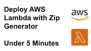 Deploy AWS Lambda Python with Zip under 5 Minute