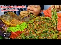 Lagu DIJAMIN BIKIN KETAGIHAN 🤤‼️PECEL DAUN PEPAYA ,SAMBEL TRASI PETAI TERONG IKAN