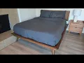Baxton Studio Nura Mid-Century Modern Wood and Synthetic Rattan King Platform Bed QUICK OVERVIEW