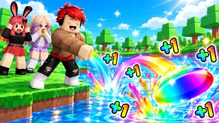 JUGAMOS a LANZAR PIEDRAS SOBRE EL AGUA para GANAR en ROBLOX
