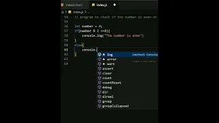 Even Odd Number in JavaScript program