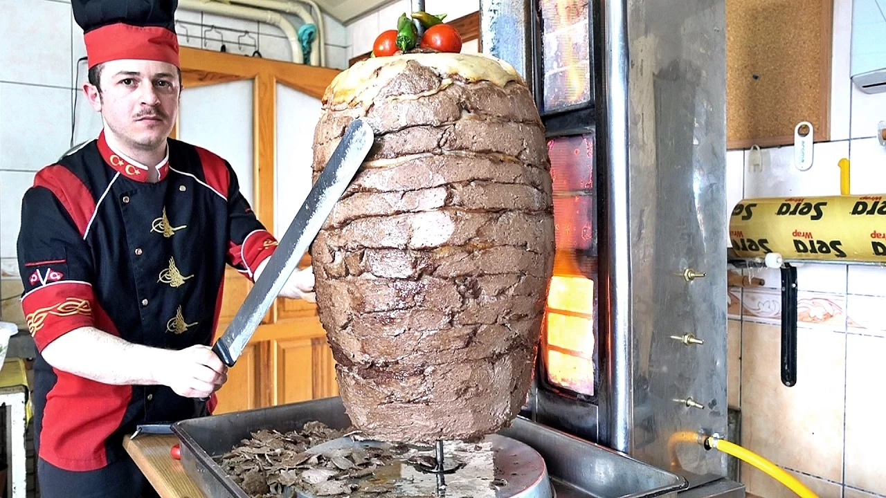 Turkish Doner Kebab Recipe How to Make Meat Mince Semolina Doner