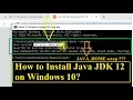 Installation of Java JDK 12 on Windows 10 JAVA - HOME setup