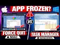 App Frozen Force Quit Mac vs Task Manager Windows Never Panic Again