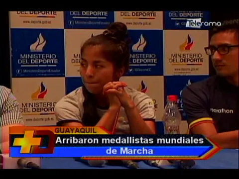 Arribaron medallistas mundiales de marcha