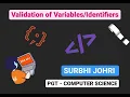 Validation of How to check whether a is valid or not