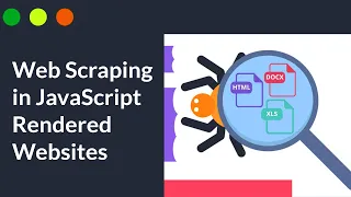 Scrape data from JS rendered sites using Python