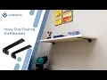 How to install VADANIA heavy duty shelf brackets