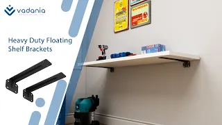 How to install VADANIA heavy duty shelf brackets