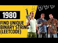 Find Unique Binary String LeetCode 1980 Backtracking amazon