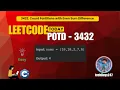 LeetCode 3432 Count Partitions with Even Sum Difference Easy C Solution