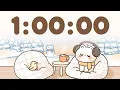 60 Minute Timer 1 Hour Study Timer for Classroom Focus