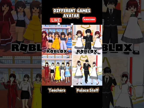 Sakura in Different Universe ✨ Avatar Recreation ❤️ #sakuraschoolsimulator #shorts #trending #viral