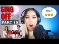 Download Lagu SING-OFF TIKTOK SONGS PART X (Left And Right, Tak Ingin Usai, 8 Letters) vs Mirriam Eka REACTION