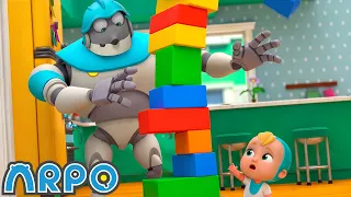 GIANT Building Blocks FALLS 🧱 ARPO: The Robot Full Episodes | 2026 Cartoons | 60' Anime Compilation