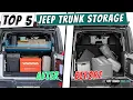 TOP 5 Jeep Trunk Storage Best Options 2026