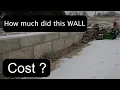 Cost of Retaining Wall with 2000lb BLOCKS