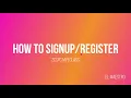 How to Signup Register using ZCSPC MyEclass