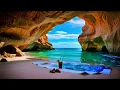 Nature Sounds | Beautiful Cave Beach With Ocean Waves