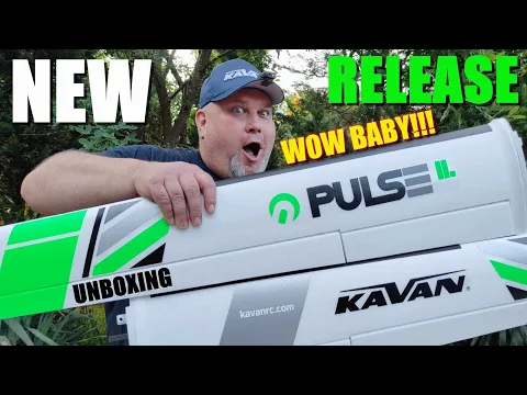 Download MP3 NEW KAVAN Pulse 2200 V2 PNF EPO RC glider plane 4S power UNBOXING