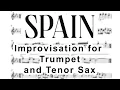 Spain IMPROVISATION for TRUMPET and TENOR SAX feat D Faustov