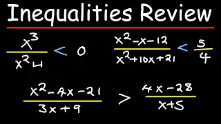 Solving Inequalities Linear Quadratic and Rational
