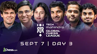 Magnus, Vishy, Nihal, Arjun in action | Tech Mahindra Global Chess League Day 3