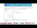 10th class math Chapter 5 Arithmatic Progressions Example 13 14 CBSE NCERT