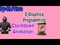 C graphics programming Countdown animation in C Graphics Program