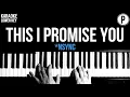 Download Lagu *NSYNC - This I Promise You Karaoke LOWER KEY Acoustic Piano Instrumental