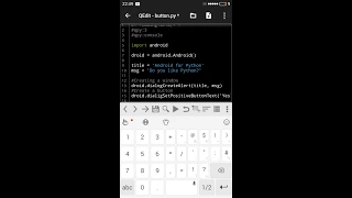 Python for Android - SL4A Button