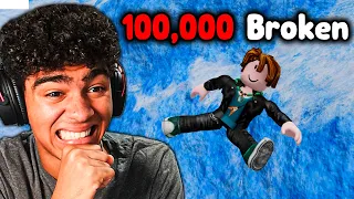 I Broke 100,000 Bones In ROBLOX