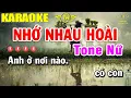 Download Lagu Nhớ Nhau Hoài Karaoke Tone Nữ Nhạc Sống 2022 | Trọng Hiếu