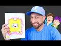 3 Marker Challenge with Lankybox in Real Life at My PB and J House