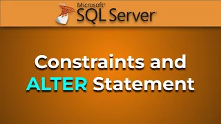 Advanced Databases - Intro to Constraints ALTER Statement SQL