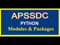 Python Modules Packages APSSDC MANATV