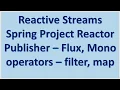 Reactive Stream Spring Project Reactor Publisher Flux and Mono - operators