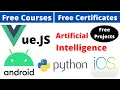 Udemy Free Certificate Courses Python AI Build iOS Android Projects Online Classes