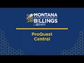Introduction to ProQuest Central