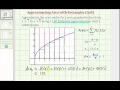 Ex Approximate the Area Under a Curve Using Rectangles Left Using Graph