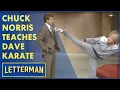 Chuck Norris Teaches Dave His Martial Arts Secrets Letterman